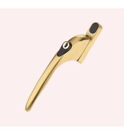 Key Lockable Brass Window Handles for Casement Tilt Turn Windows, Secure Child Safety and Anti-Burglary Locking Handles with Square Spindle Operation